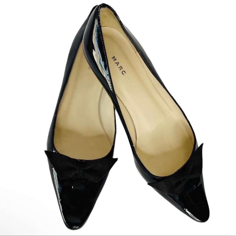 MARC JACOBS Black Patent Leather Flats Sz 6